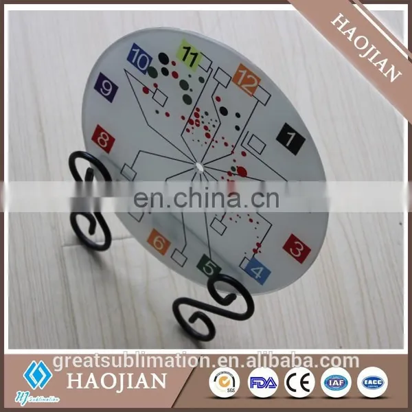 Cheap Sublimation Blank Glass Clock With Coating photo-2