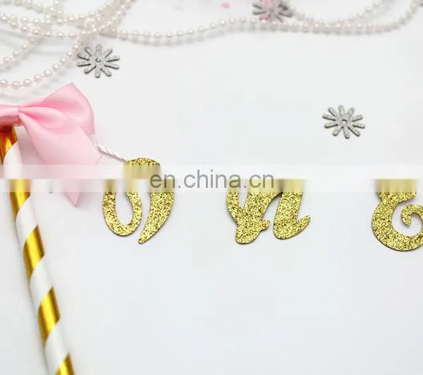 Newest One With Bow Baby Girl/Boy Birthday Paper Cake Bunting photo-4