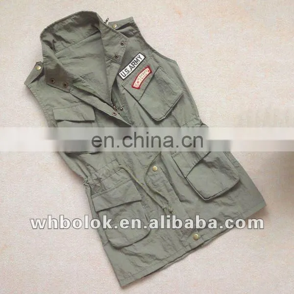 Womens Fashionable Cotton Vest Navy Waistcoat