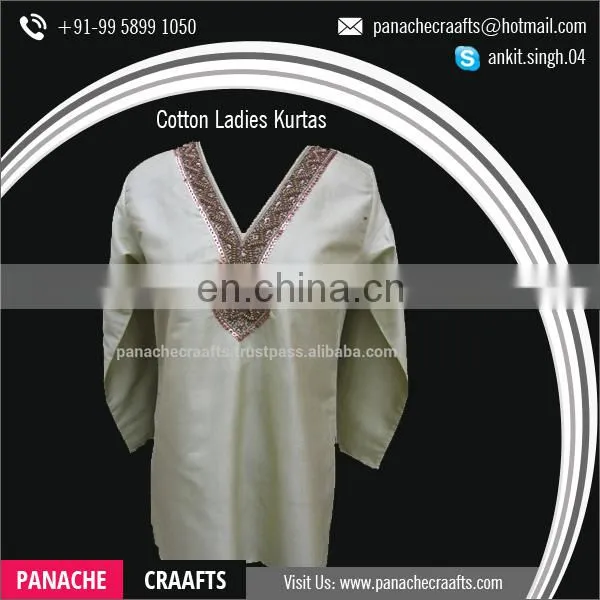 Best Quality Handwork Latest Ladies Designer Cotton Kurtis photo-4