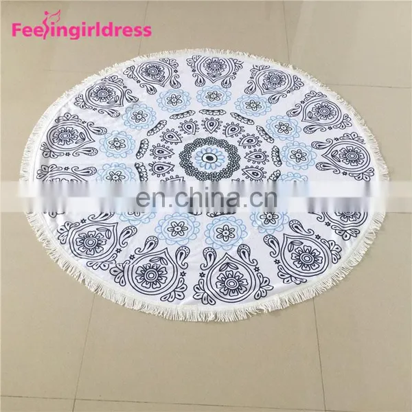 Home Decor Indian Mandala Round Microfiber Tapestry Mandala photo-2