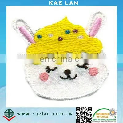 Rabbit Applique Embroidered Patch for Kids Clothing photo-4