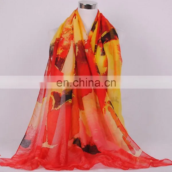 Scarf Factory Bulk Wholesale China Woman's Voile Scarf photo-3
