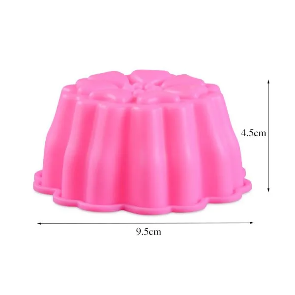 Free Sample Food Grade Heat Resistant Nontoxic Silicone Cake Mold Baking Mousse Pudding Chocolate Mold Tool Flower Shape photo-2