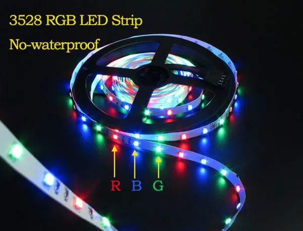 RGB LED Strip 3528 Set / RGB LED Strip 5050 Set DC12V 60LED/m 5M/Lot, LED Tape RGB,RGB Controller photo-5