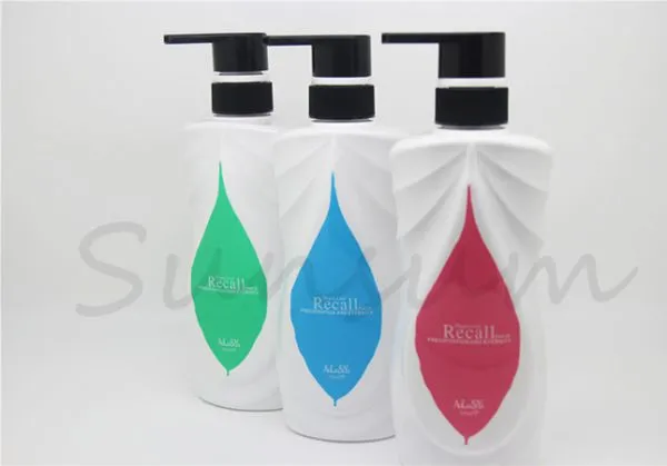 Guangzhou Manufacturer Cosmetic Shampoo Pump Silk Screen Printing Shampoo Bottle photo-5