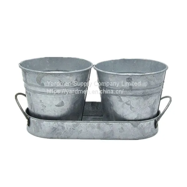 2-3pot in One New Design Metal Flower Pot for Home&garden Decoration