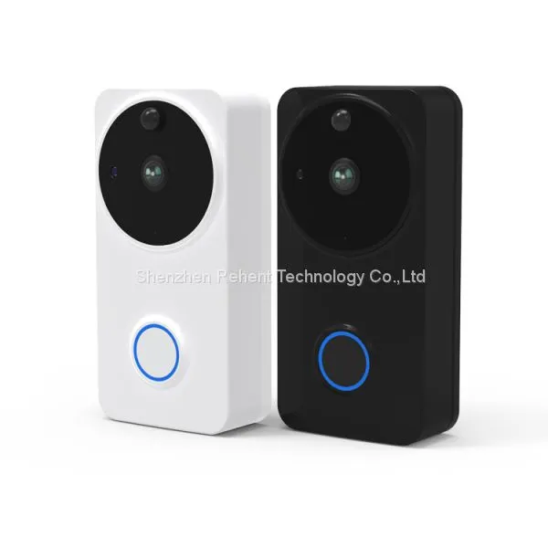 OEM ODM REHENT Tuya Smart Life Wi-Fi Two Way Talking Battery-powered Intercom System Smart Doorbell photo-2