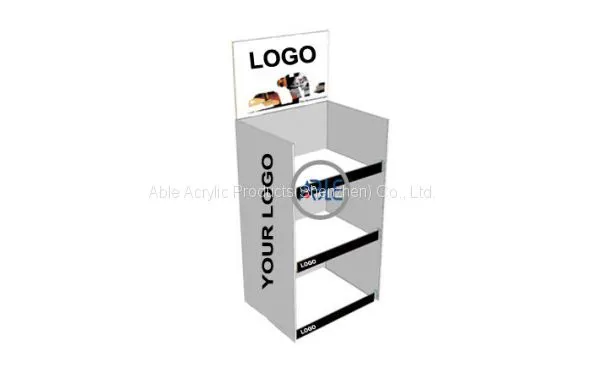 Ретейлный полочный акрилловый стеллаж с индивидуальным дизайном