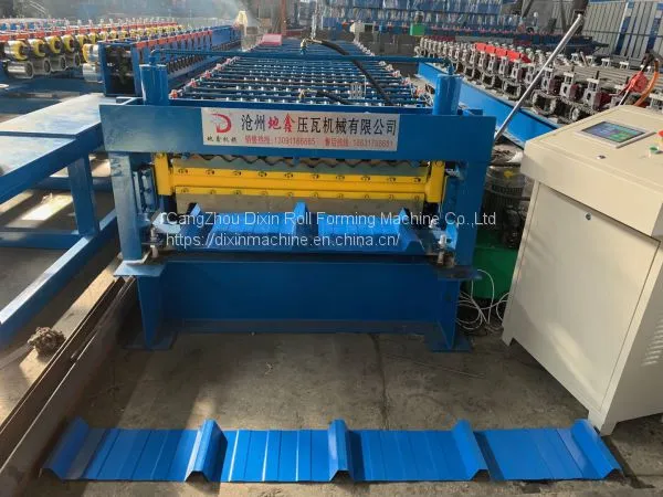 Colored Steel Corrugated Roll Forming Machine Trapezoidal Forming Machine photo-2