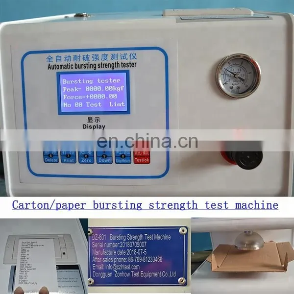 Universal Digital Paper Bursting Strength Test Tester photo-2