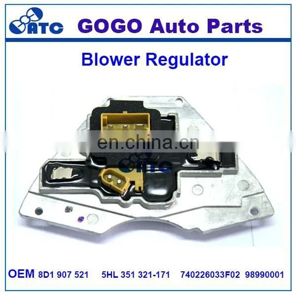 Blower Motor Regulator For Audi A4 Quattro S4 1996-2005 Skoda Superb OEM 8D1907521 5HL351321171 740226033F02 98990001 photo-4