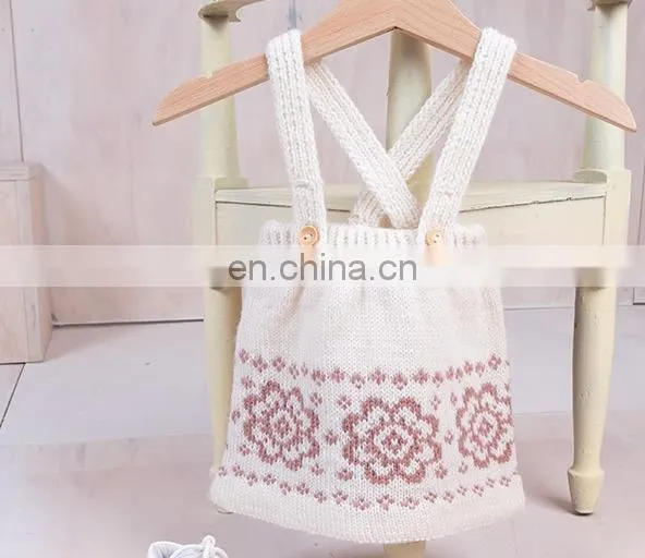 Knitted 100% Cotton Kid Girl Knitted 2pcs Set On SALE 2020 Knitted Top and Pant photo-2