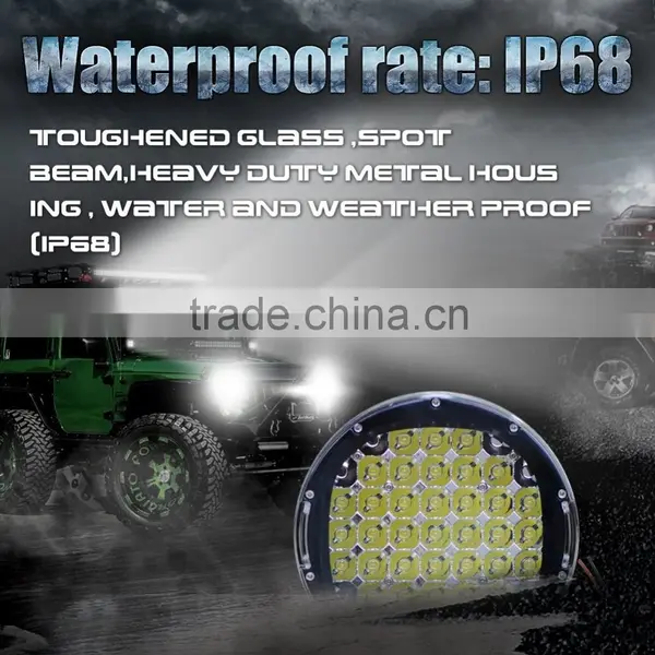 9inch LED Portable Work Light 12V 185W For Offroad Truck Car ATV SUV Jeep Boat 4wd ATV Auxiliary Driving Lamp photo-2