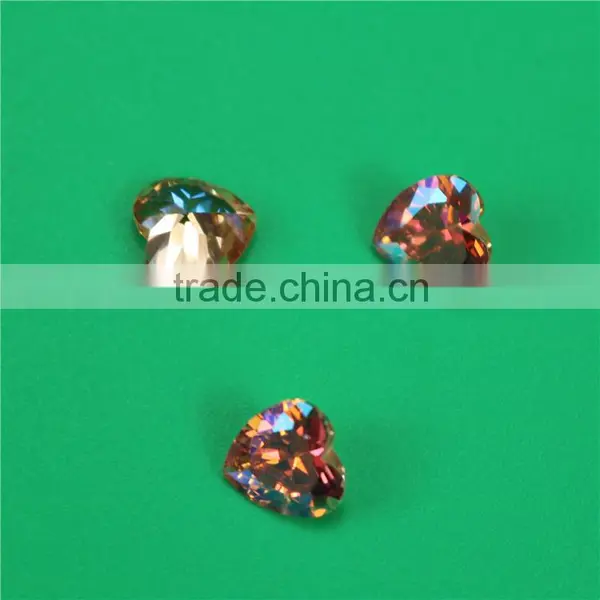 Fashion Jewelry Stone 12mm Round Olivine Zircon ab Stone photo-5
