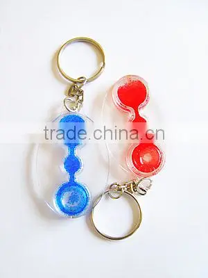 Acrylic Keychain With Sand Timer For Promotion Gifts photo-4