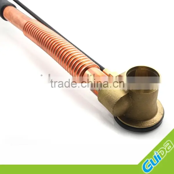 Ningbo Guida Brass Bathtub Waste Drain Shower Faucet Accessories With Push Button /copper Color Pipe photo-5