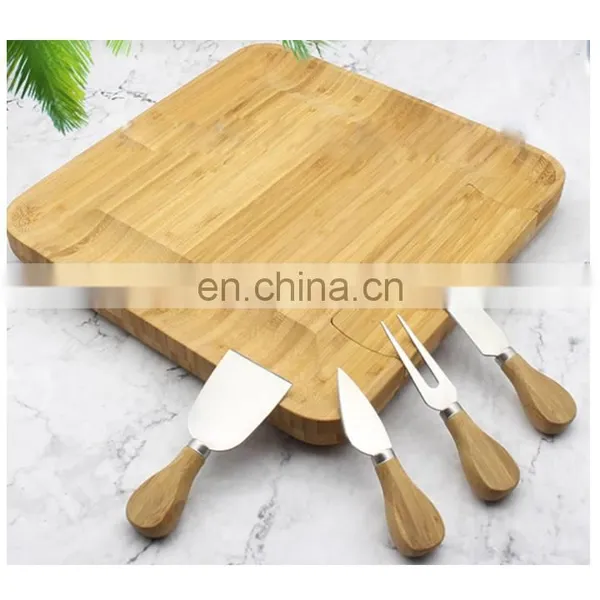 Wholesale Wooden Cheese Board Cutting Board With Drawer For Kitchen Use photo-3