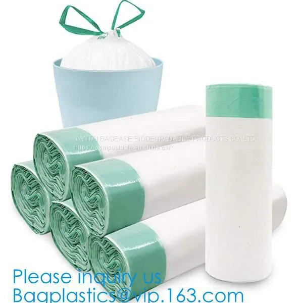 Eco Friendly Compostable Biodegradable Commercial Bags,100% Environment Friendly Compostable Cornstarch Garbage Bags Pac photo-4