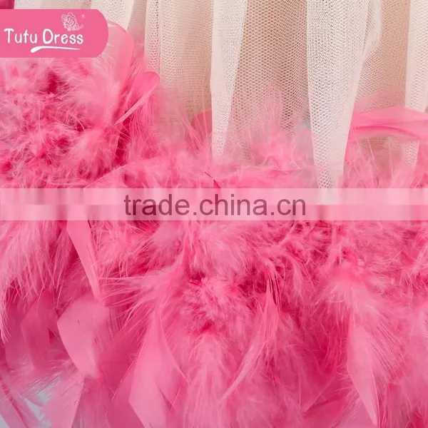 Feather Dress Flower Girl Dress Girls Birthday Dress Feather Dress Flower Girl Dress Baby Dress Couture Birthday Dress Quality Choice photo-6