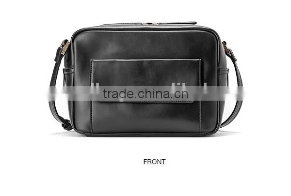 Wholesaler Guangzhou Popular Good Quality Genuine Smooth Nappa Leather Lady Small Handbag Single Shoulder Bag for Women photo-3