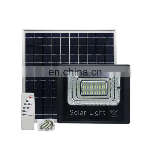 Remote Control Solar Garden Projector Lamp 40W 60W 200W 100W Solar LED Flood Light photo-4