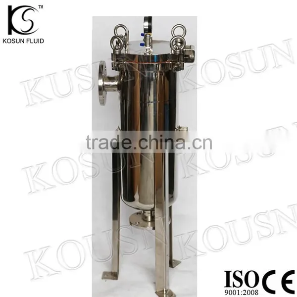 Top Entry Stainless Steel Bag Filter Housing