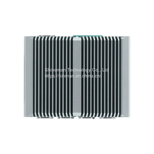 Silver Aluminum Alloy Fanless Industrial Mini PC Intel Pentium 5405U 4x Gbe Ethernet/GPIO/6*COM WIN10/11/Linux Computer photo-3