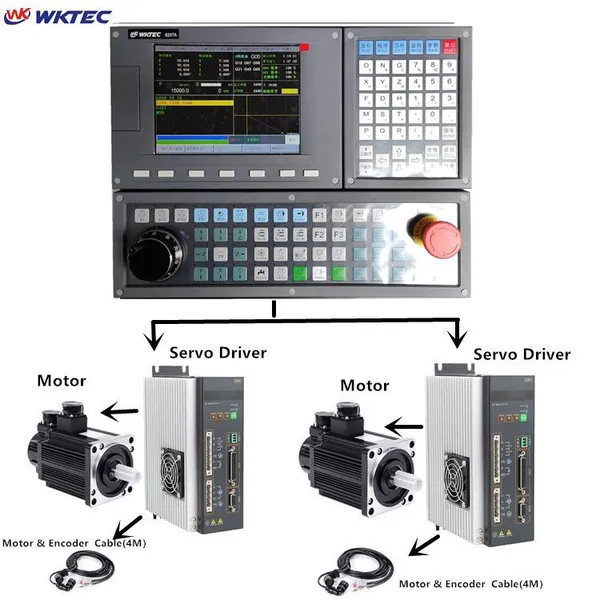 WKTEC 620MA CNC Контроллер Комплект полной CNC системы