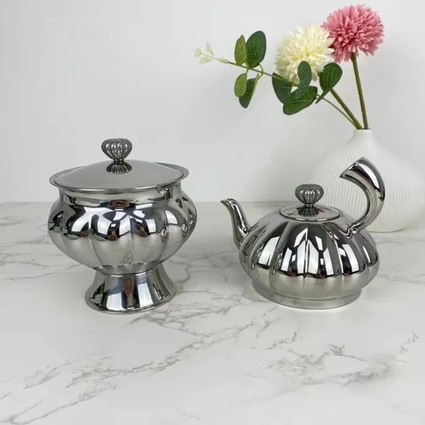 European Style Royal Palace Candy Jars, Light Luxury Western Food Tea Dishes, Stainless Steel Jars, Storage Jars, Sugar Jars photo-5