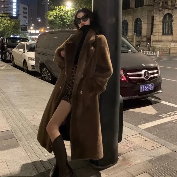 Fur Coat for Women Winter New Style Imitation Mink Fur Suit, Fur Coat, Loose, Warm, Slimming and Long Style photo-2