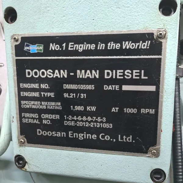 DOOSAN MAN 9L21/31 HFO Generator Sets 1980KW 50HZ for Power Plants photo-3