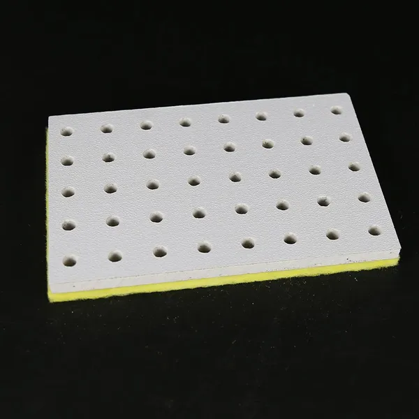 Soundproof Perforated Gypsum Board With Glass Wool Insulation Layer Fire Rated Gypsum Panel