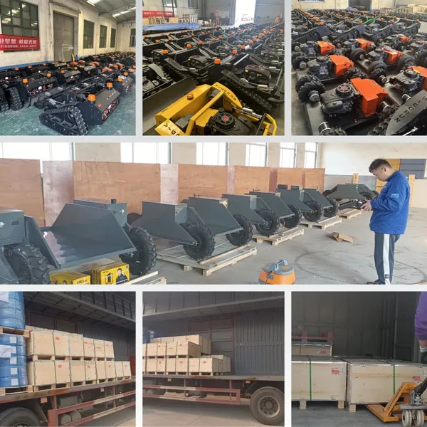 Wireless Cordless Remote Controlled Industrial Grade Rubber Track Lawn Cutter Machine Single Cylinder 4-Stroke 452cc Gasoline photo-5