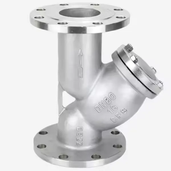 DIN ANSI  Y-Type Strainer Cast Steel 304 Flange High-Pressure Pipeline Filter Screen Stainer Water Industrial Usage Filter Valve