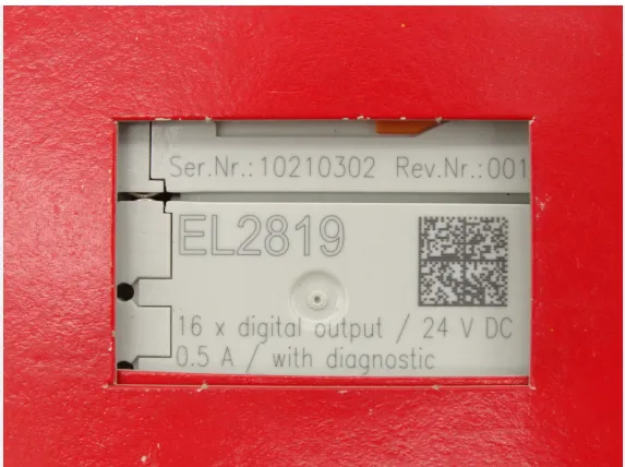 BECKHOFF EL2819 EtherCAT 16-Channel Digital Output Terminal 24V DC 0.5A with Diagnostics I/O Module