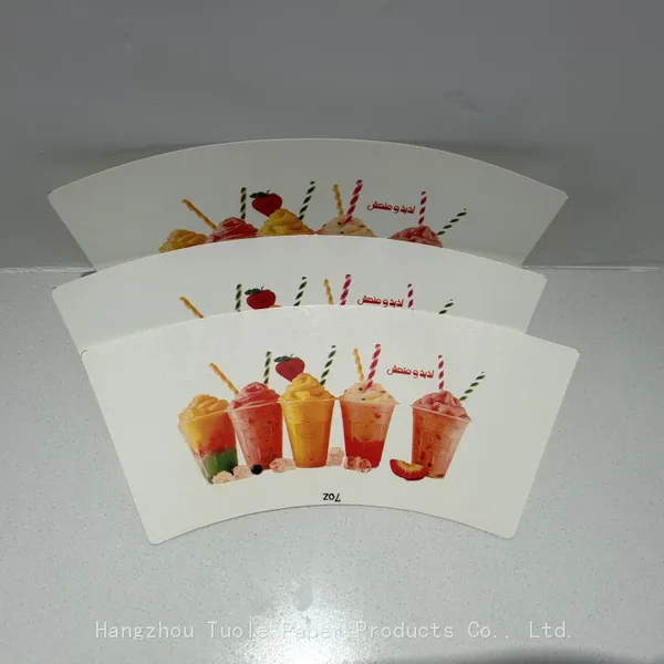 Double Side Pe Coated Kraft Paper Cup Fan