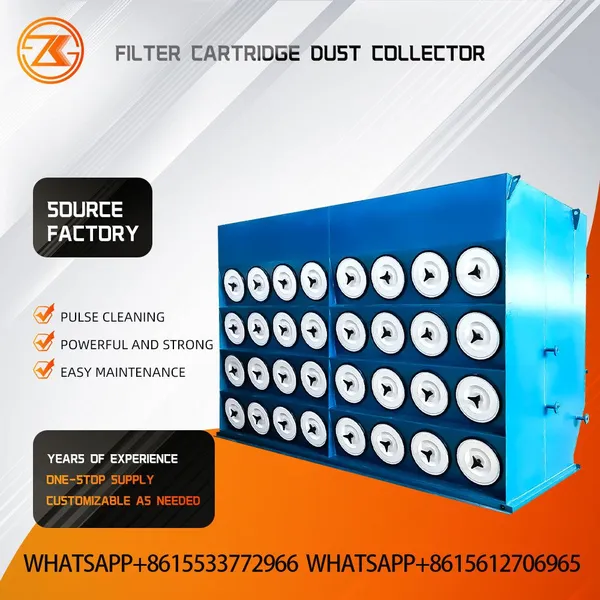 Side Insert 6-lug Cartridge Pulse Dust Collector