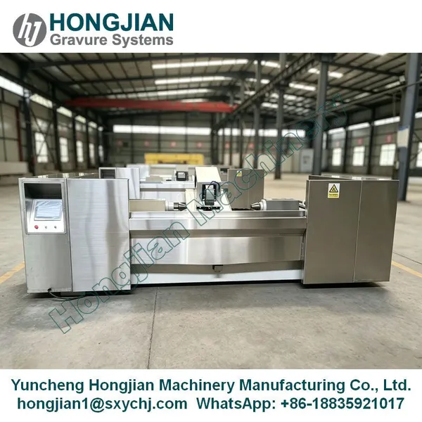 Prepress Gravure Cylinder Chrome Polishing Machine Chrome Polisher Sand Belt Polishing Band Machine