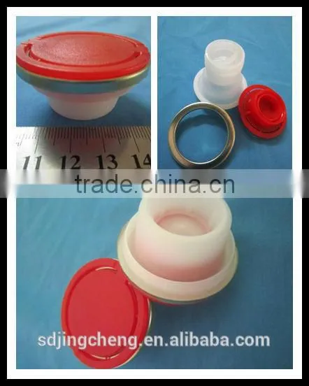42mm Plastic Caps / Spout Cap / Oil Tin Can Cap With Metal Ring photo-2