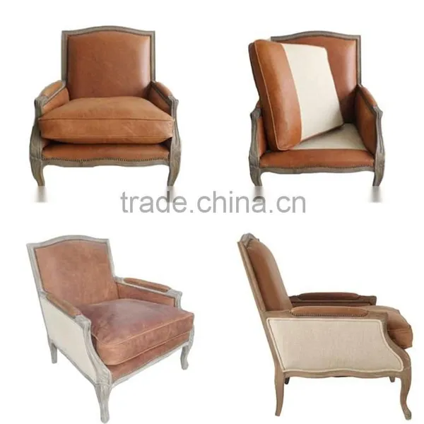 RCH-4234 Good Quality Antique Office Leather Armchair photo-2