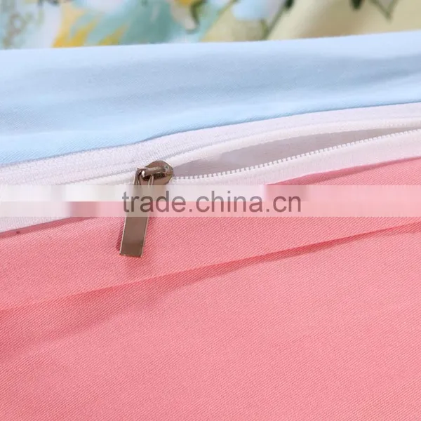 Cheap Wholesale Soft Cotton Flower Pattern 4 Pcs Bedding Set photo-5
