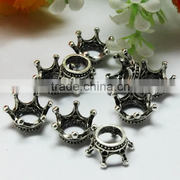 Lead Free Nickle Free Pdora Crown Shape Zinc Alloy Beads for Bracelets and Necklaces photo-6