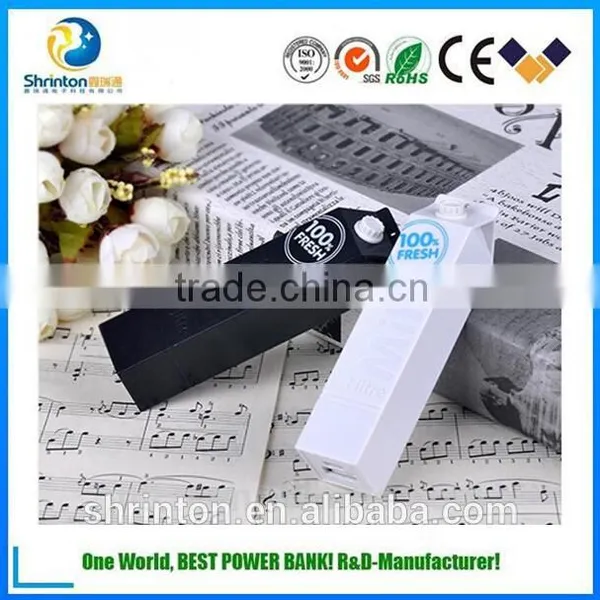 100% Fresh ! Full Capacity Portable Milk Mobile Power Bank 2600mah With CE ROHS FCC Certification photo-5