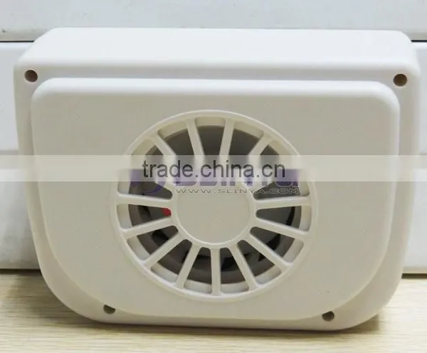 White 1W Solar Auto Vent Car Fan Cooler photo-4