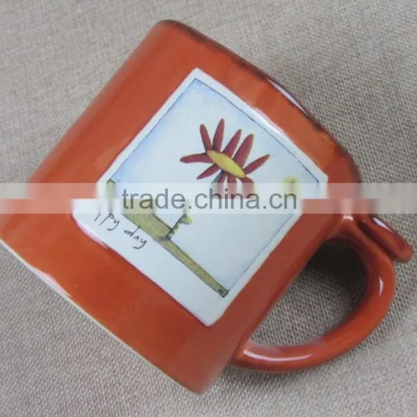 "Pinsun"capacity Glazed Stoneware Mug photo-2