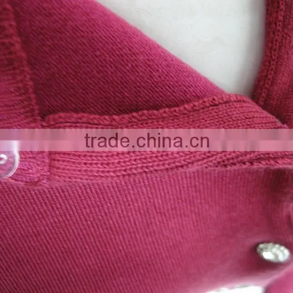 Beaded Long Sleeve Knitted Lady Sweater Cardigan photo-4