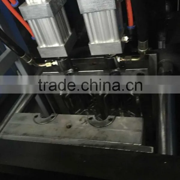 High Efficiency Semi Automatic One Pull Two Pet Bottle Blowing Machine photo-3