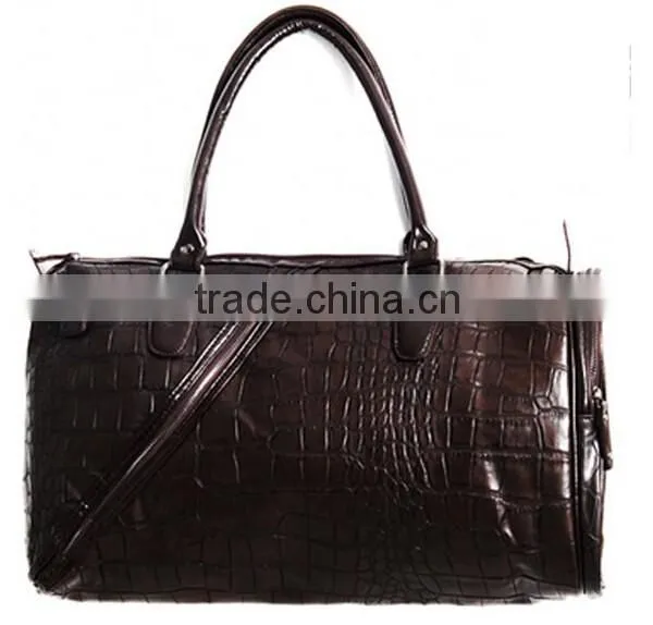 Crocodile Leather Carrier Bag for Men Leather Garment Bag Leather Shoe and Bag Set photo-2