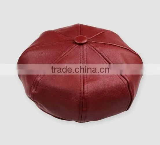 2016 Girls Multi-panel PU Baseball Cap,leather Cap photo-4